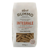 Rummo Wholewheat Penne Rigate Pasta No.66, made from premium wholewheat semolina, 500g package.
